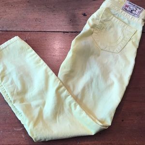 True religion yellow cords